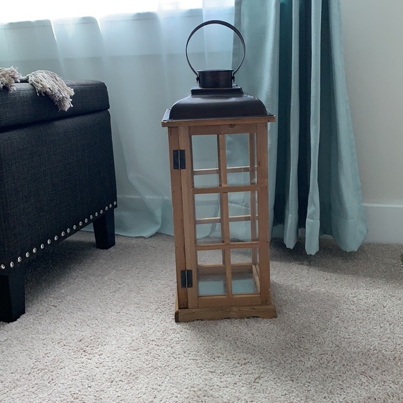 81SmaomMg5L._AC_UF894,  ✨Like New Farmhouse Wooden Glass Large Candle Lantern